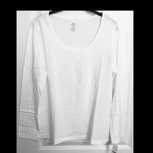 •NWT! BROOKS BROTHERS LONG SLEEVE WHITE TOP•